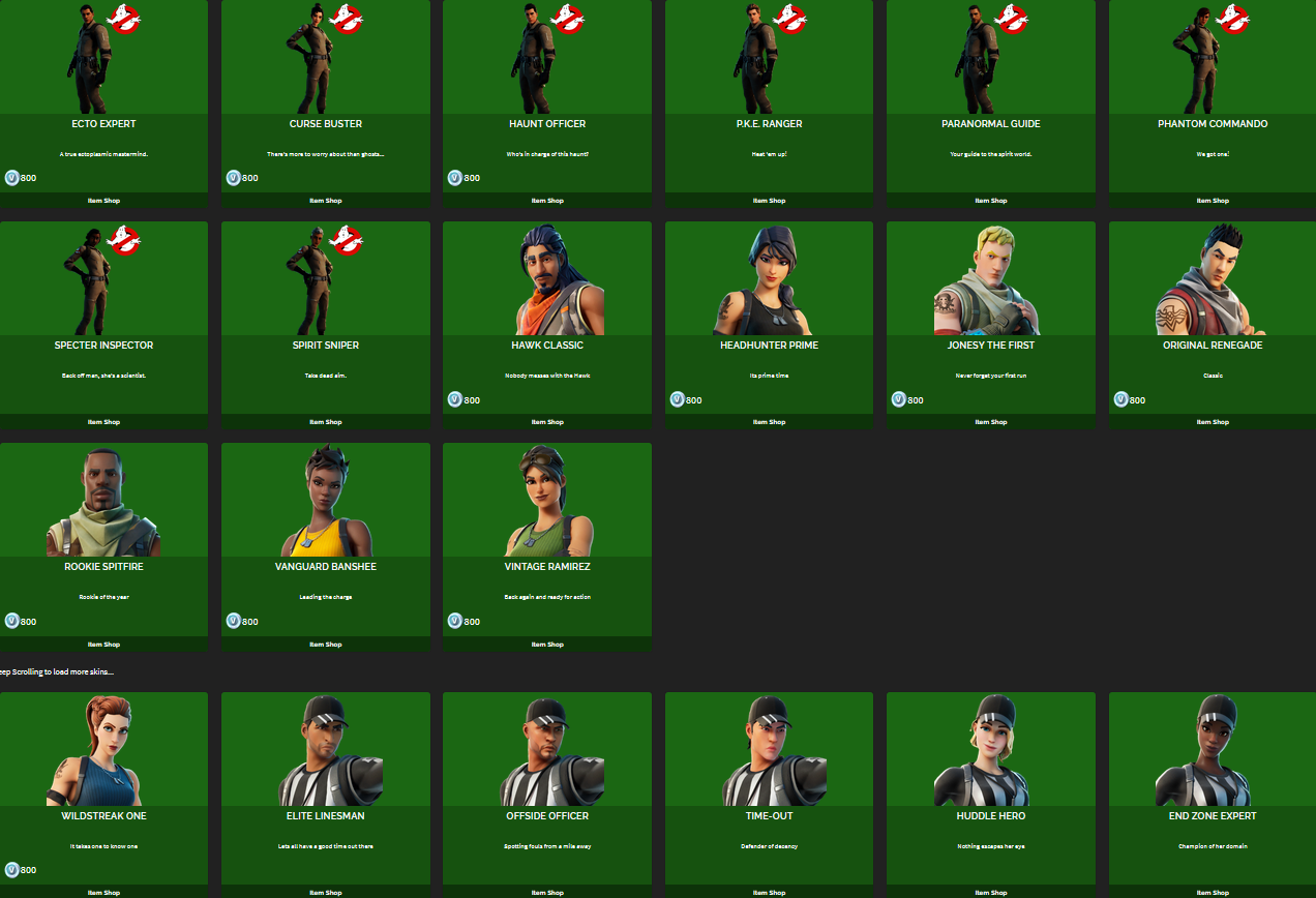 Tous les skins Fortnite Breakflip Actualités et guides sur les jeux vidéo du moment